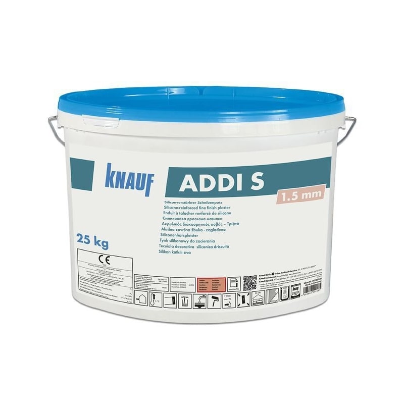 ᐉ Enriched with silicone silicate, KNAUF ADDI S facade plaster, applied ...